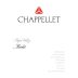 Chappellet Merlot 2013 Front Label
