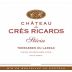 Chateau des Cres Ricards Coteaux du Languedoc Stecia 2013 Front Label