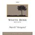 White Rose Marsh Vineyard Pinot Noir 2011 Front Label