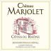 Chateau de Marjolet Cotes du Rhone 2014 Front Label
