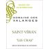 Domaine des Valanges Saint-Veran Les Cras 2013 Front Label