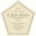 Cain Five 2012 Front Label