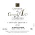 Domaine du Grand Arc Corbieres Cuvee des Quarante 2011 Front Label
