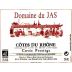 Domaine du Jas Cotes du Rhone Cuvee Prestige 2013 Front Label