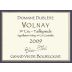 Domaine Dublere Volnay Taillepieds Premier Cru 2009 Front Label