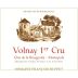 Domaine Francois Buffet Volnay Clos de la Rougeotte Premier Cru Monopole 2014 Front Label