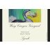 Wing Canyon Mt Veeder Syrah 2012 Front Label
