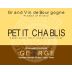 Domaine George Petit Chablis 2011 Front Label
