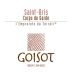 Domaine Goisot Saint-Bris Corps de Garde Fie Gris 2012 Front Label