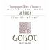 Domaine Goisot Bourgogne Cotes d'Auxerre La Ronce 2014 Front Label