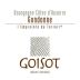 Domaine Goisot Bourgogne Cotes d'Auxerre Gondonne Blanc 2010 Front Label