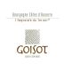 Domaine Goisot Bourgogne Cotes d'Auxerre Blanc 2011 Front Label
