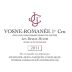 Jean-Jacques Confuron Vosne-Romanee Les Beaux Monts Premier cru 2011 Front Label