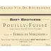 Domaine La Soufrandiere Pouilly-Fuisse Climat Terre de Vergisson 2011 Front Label