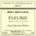 Domaine La Soufrandiere Fleurie Les Grands Pres 2013 Front Label