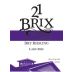 21 Brix Winery Dry Riesling 2015 Front Label
