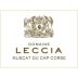 Domaine Leccia Muscat du Cap Corse 2015 Front Label
