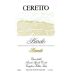 Ceretto Barolo Brunate 1996 Front Label