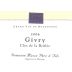 Domaine Masse Givry Clos de la Brulee Blanc 2006 Front Label