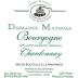 Domaine Mathias Bourgogne Chardonnay 2014 Front Label