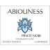 Abiouness Wines Stanly Ranch Pommard Clone Pinot Noir 2013 Front Label