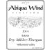 Abiqua Wind Vineyard Dry Muller-Thurgau 2014 Front Label