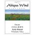 Abiqua Wind Vineyard Colliers Early Muscat 2013 Front Label