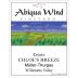 Abiqua Wind Vineyard Chloe's Breeze Muller Thurgau 2014 Front Label