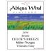 Abiqua Wind Vineyard Chloe's Breeze Muller Thurgau 2010 Front Label