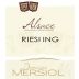 Domaine Mersiol Riesling 2012 Front Label