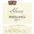 Domaine Mersiol Riesling 2011 Front Label