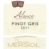 Domaine Mersiol Pinot Gris 2011 Front Label
