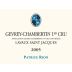 Patrice Rion Gevrey-Chambertin Lavaux Saint Jacques Premier Cru 2005 Front Label