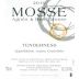 Domaine Mosse Anjou Tenderness Blanc 2010 Front Label
