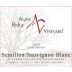 Agate Ridge Vineyard Semillon-Sauvignon Blanc 2012 Front Label