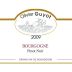 Domaine Olivier Guyot Bourgogne Pinot Noir 2009 Front Label
