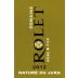 Domaine Rolet Arbois Nature 2012 Front Label