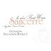 Domaine Sylvain Bailly Sancerre La Croix Saint Ursin 2013 Front Label