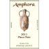 Amphora Wines Sonoma Coast Pinot Noir 2011 Front Label