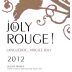 Domaine Virgile Joly Languedoc Le Joly Rouge 2012 Front Label