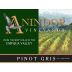 Anindor Vineyards Pinot Gris 2009 Front Label