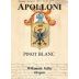 Apolloni Vineyards Pinot Blanc 2015 Front Label