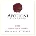 Apolloni Vineyards L Cuvee Pinot Noir 2013 Front Label