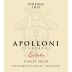 Apolloni Vineyards Pinot Noir 2013 Front Label
