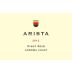 Arista Winery Sonoma Coast Pinot Noir 2013 Front Label