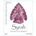 Arrowhead Spring Vineyards Syrah 2012 Front Label
