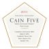 Cain Five (375ML half-bottle) 2011 Front Label