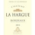 Ducourt Chateau La Hargue Blanc 2013 Front Label