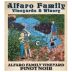 Alfaro Family Estate Pinot Noir 2015 Front Label