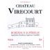 Ducourt Bordeaux Chateau de Virecourt Superieur 2012 Front Label